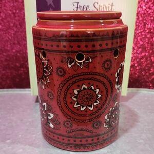 Scentsy Maroon Mandala Candle Holder